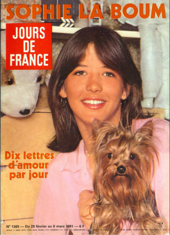Sophie Marceau, en couv' du Jours De France du 8 février 1981.