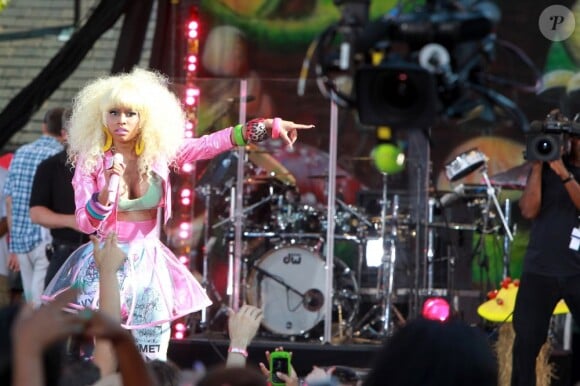 Nicki Minaj en concert à Central Park pour Good morning America sur ABC, le 5 août 2011.