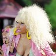 Nicki Minaj en concert à Central Park pour  Good morning America  sur ABC, le 5 août 2011. L'association des parents téléspectateurs américains a déjà crié au scandale.