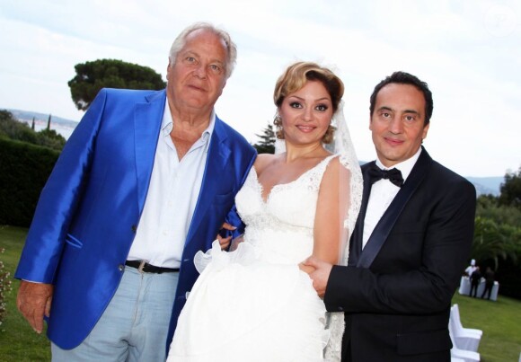 Massimo Gargia au mariage de Clara et Rami Gelareh, à Saint-Tropez, le 6 août 2011.