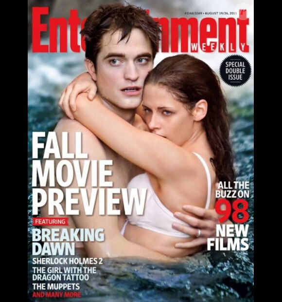 Kristen Stewart et Robert Pattinson en couverture de Entertainment Weekly