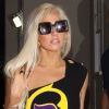 Lady Gaga à la sortie de la maison de la mode à Los Angeles le 12 août 2011
 