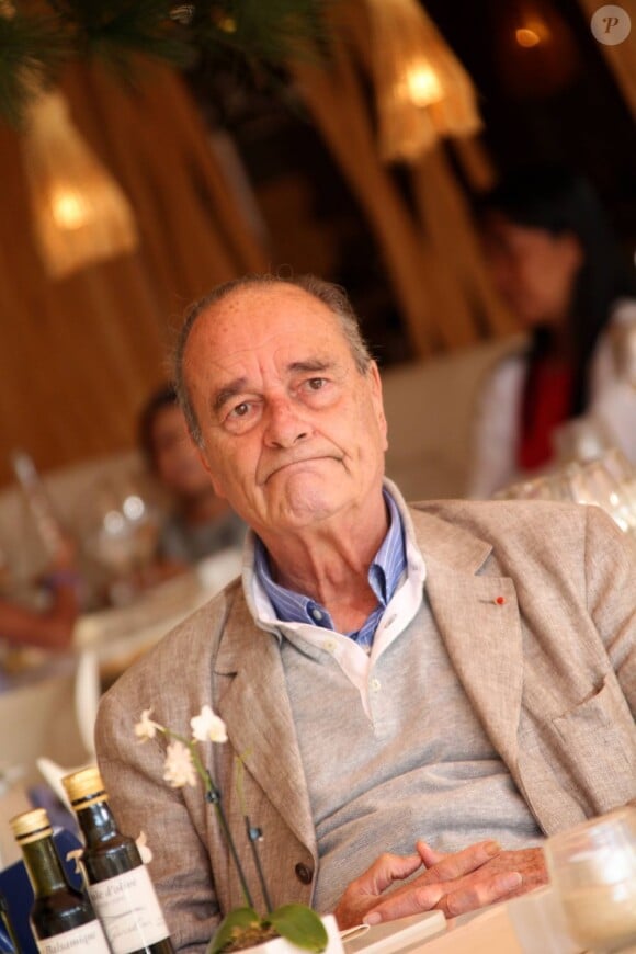Jacques Chirac le 11 août 2011, à Saint-Tropez.