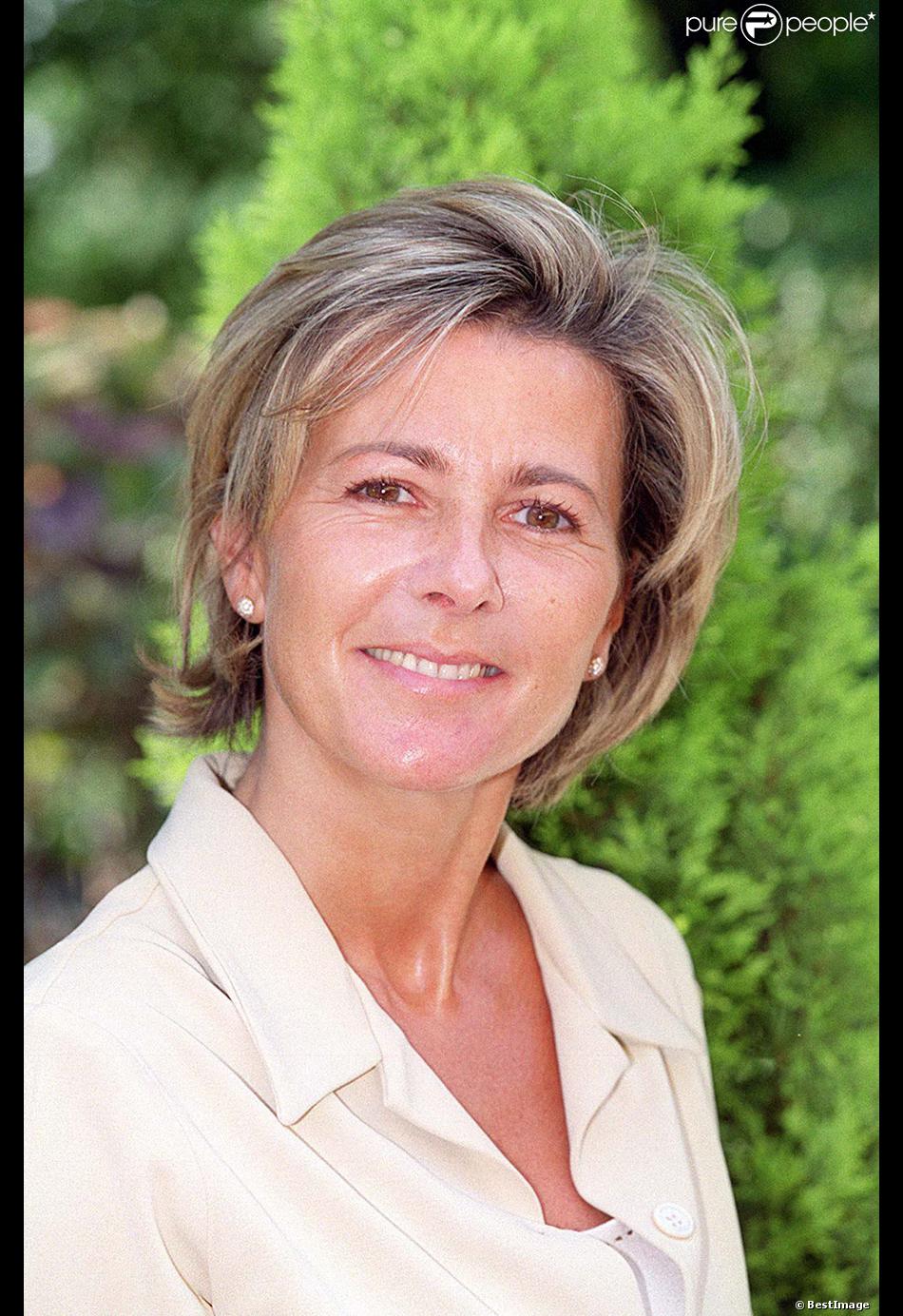 Claire Chazal en août 2000 lors de la conférence de ...