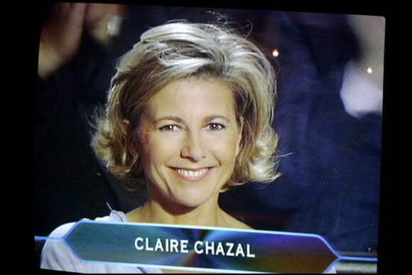 Claire Chazal en décembre 2005 lors de l'émission Qui veut gagner des millions sur TF1