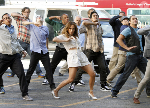 Jennifer Lopez se déchaîne sur le tournage de son dernier clip, Papi, à Los Angeles le 23 août