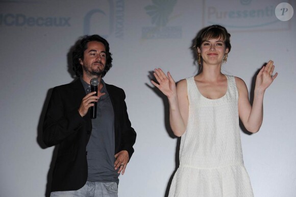 Louise Bourgoin et Rémi Bezançon présentent Un heureux événement, à Angoulême, en salles le 28 septembre 2011.