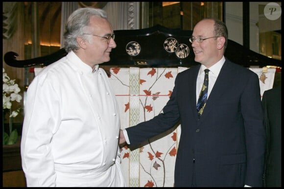 Alain Ducasse et le Prince Albert en septembre 2009