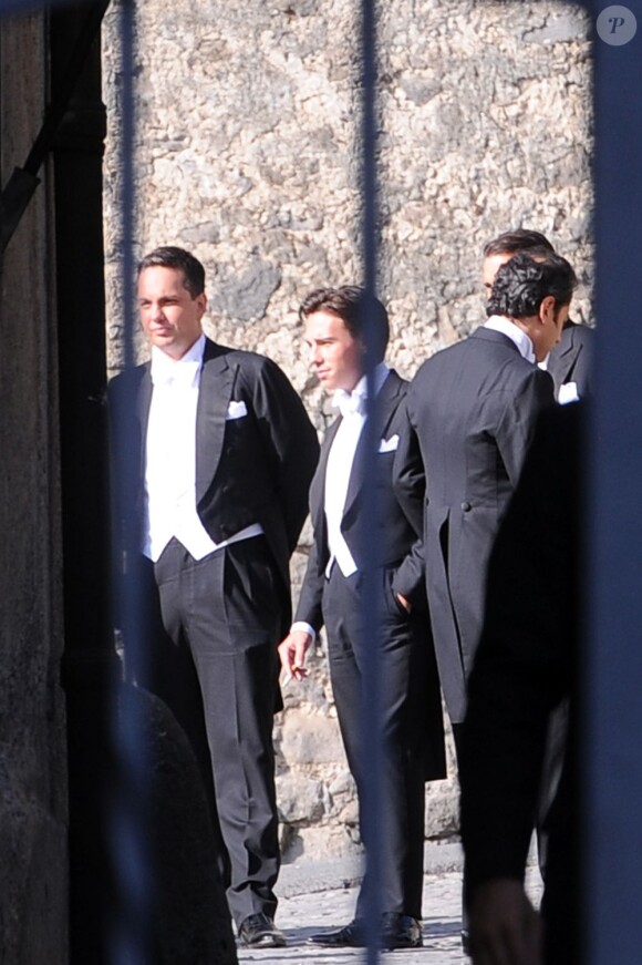 James Stunt lors de son mariage avec Petra Ecclestone au Chateau Odescalchi le 27 août 2011