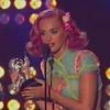 Katy Perry et Kanye West remportent le prix de la Best Collaboration, lors des MTV Video Music Awards, dimanche 28 août 2011.