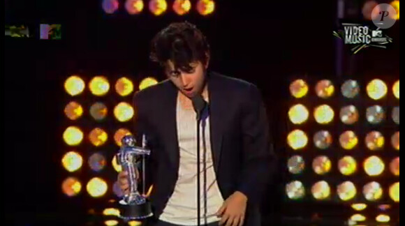 Lady Gaga reçoit le prix de la Best Female Video, lors des MTV Video Music Awards 2011, le dimanche 28 août 2011.