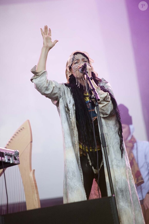 CocoRosie au festival Rock en Seine, à Paris, le 27 août 2011.
