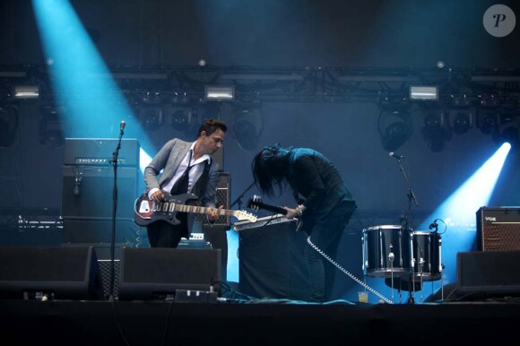 Jamie Hince et son duo The Kills à Rock en Seine, à Paris, le 26 août 2011