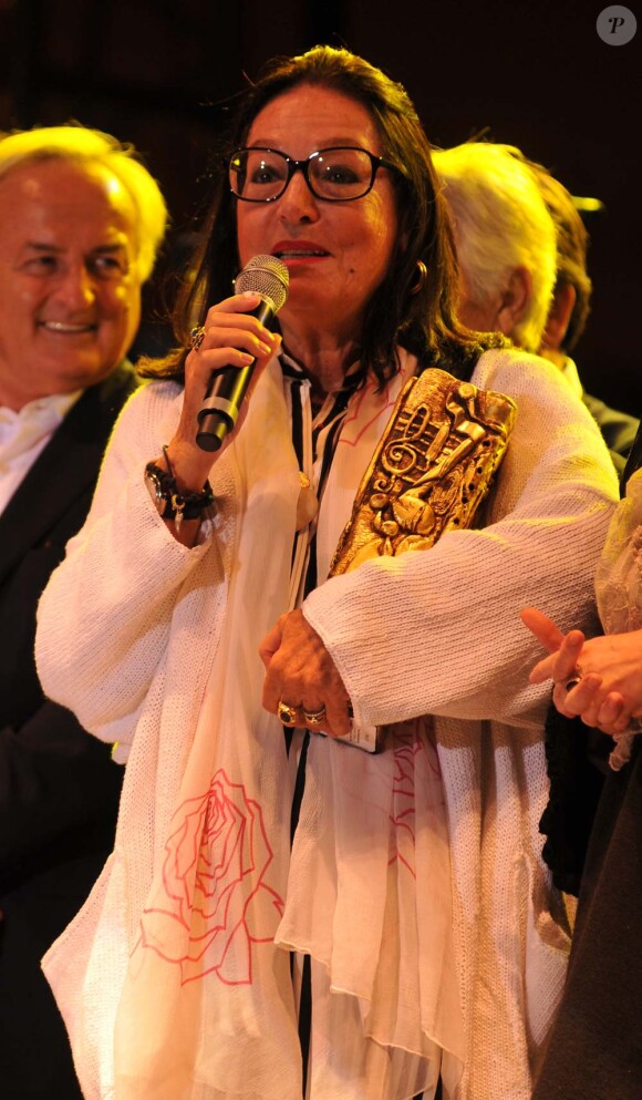 Nana Mouskouri au festival Trenet, à Narbonne, le 26 août 2011.