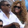 Beyoncé et Jay-Z s'aiment depuis 2002 et se sont dit oui le 4 avril 2008 à New York. Aujourd'hui, le couple star attend son premier enfant. (Paris, 6 juin 2010)