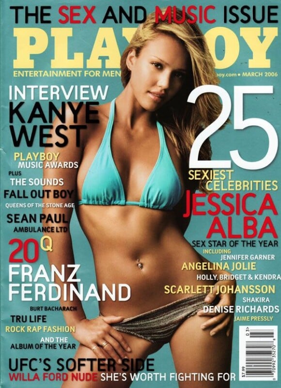 C'est une sublime Jessica Alba en bikini qui pose en couverture du Playboy de mars 2006. 