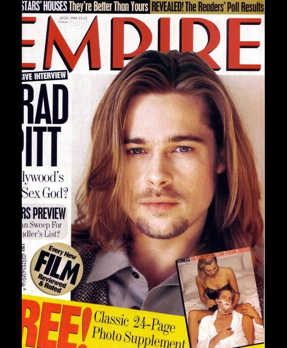 Avril 1994 : l'acteur Brad Pitt pose pour le magazine Empire.