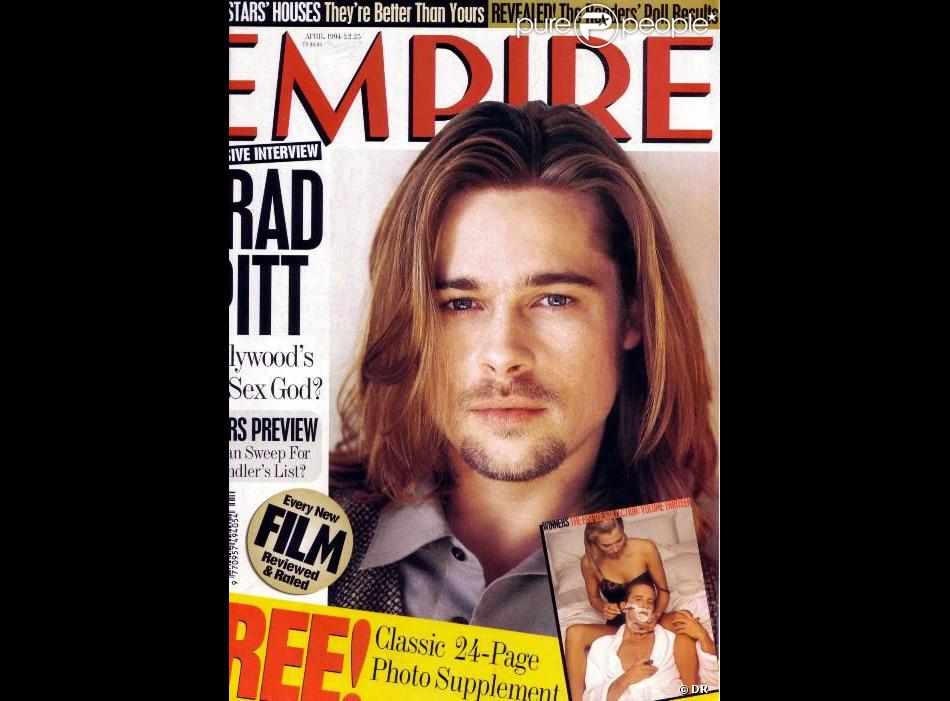 Avril 1994 : l'acteur Brad Pitt pose pour le magazine Empire. - Purepeople