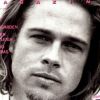 L'acteur Brad Pitt pour le magazine Sky. Mars 1994.