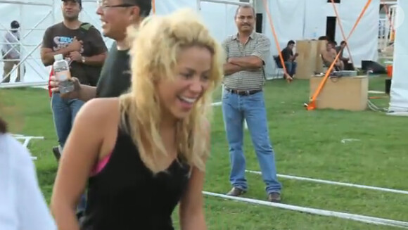 Shakira fait de l'âne à Mexico le 28 août 2011