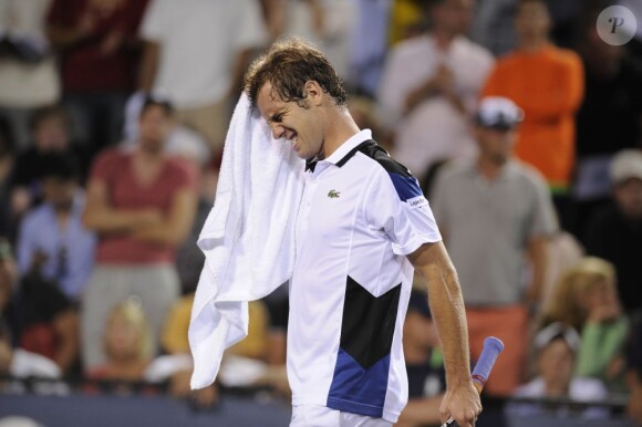 Richard Gasquet n'a rien pu faire au second tour de l'US Open face à la puissance du Croate Ivo Karlovic le 1er septembre 2011
