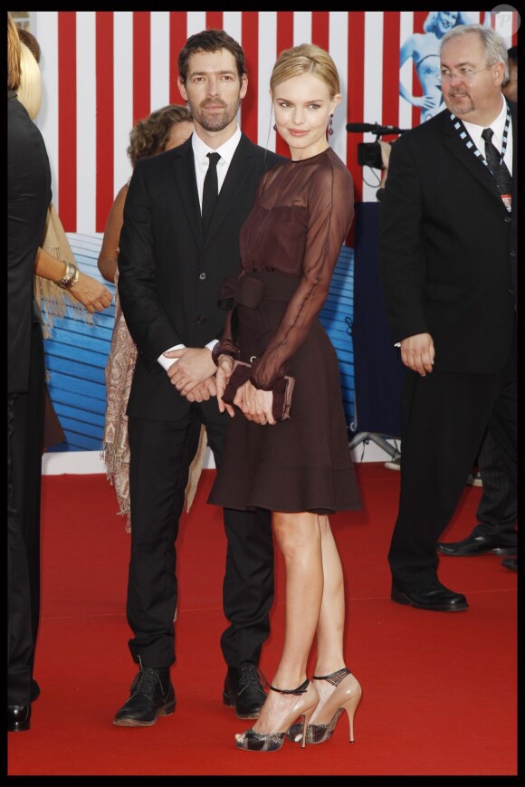 Kate Bosworth et son nouveau boyfriend Michael Polish lors de la  cérémonie d'ouverture du 37e festival du cinéma américain. Le 2  septembre 2011, à Deauville