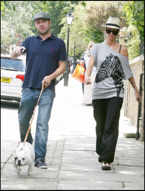 Sarah Harding et Tom Crane à Londres en juillet 2009.