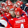 L'équipe de la Lokomotiv en janvier 2007, à Kazan en Russie