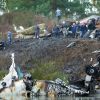 Le lieu du crash de l'avion transportant l'équipe de hockey de la Lokomotiv, le 7 septembre 2011 à Iaroslavl