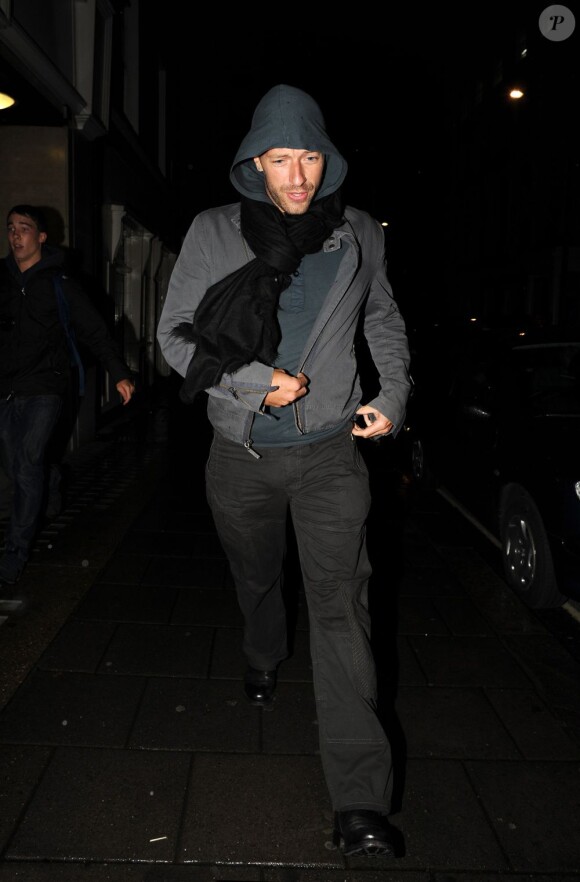 Chris Martin lors d'un dîner organisé par la marque Coach à Londres le 7 septembre 2011