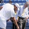 Andy Roddick, sous les yeux de sa belle Brooklyn Decker s'est imposé dans la rencontre qui l'opposait à David Ferrer à l'US Open 2011