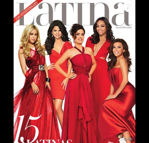 Shakira, Selena Gomez, Salma Hayek, Zoe Saldana et Eva Longoria réalisent la couverture du numéro collector de Latina, qui fête son quinzième anniversaire.