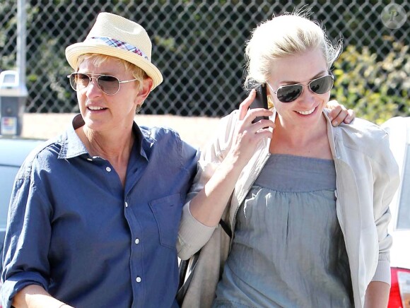 Portia De Rossi et Ellen DeGeneres à Beverly Hills, le 9 septembre 2011.