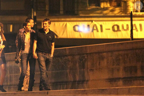 Halle Berry et Olivier Martinez sortant du restaurant le Quai-Quai le 3 septembre 2011