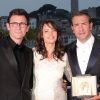 Bérénice Bejo, Michel Hazanavicius et Jean Dujardin  lors du festival de Cannes 2011