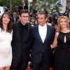 Bérénice Bejo, Michel Hazanavicius, Jean Dujardin et Alexandra Lamy lors du festival de Cannes 2011