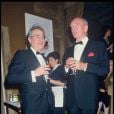 Georges Fillioud avec Eddie Barclay en 1988 