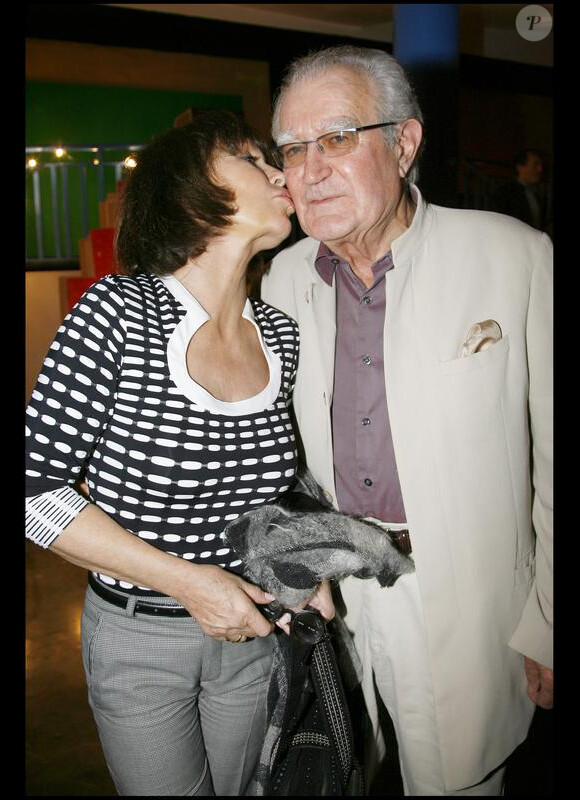 Georges Fillioud et Danièle Evenou en 2007 lors de la première du spectacle de Michael Gregorio