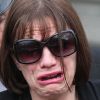 Jackiey Budden lors de l'enterrement de sa fille Jade Goody à Essex en janvier 2009