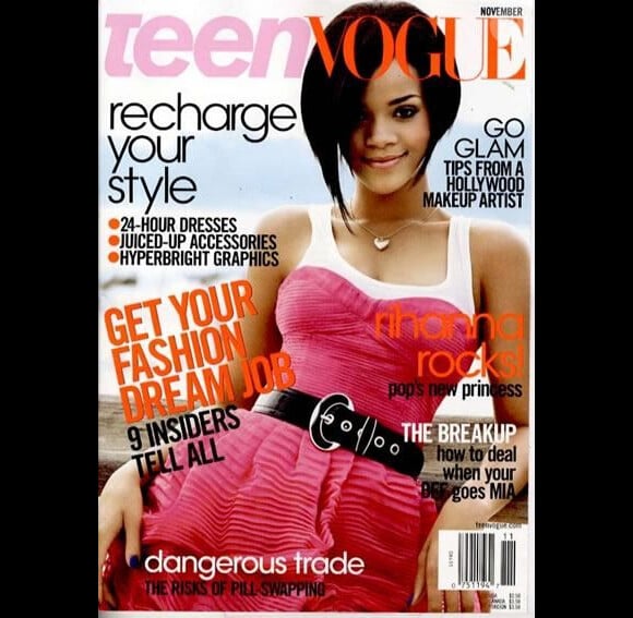 C'est toute jeune Rihanna qui posait en couverture de Teen Vogue en novembre 2007.