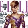 Sensuelle dans sa robe Balmain, Rihanna apparaît en couverture du magazine Elle de juillet 2010.