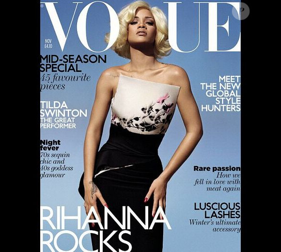 Rihanna en couverture de Vogue UK