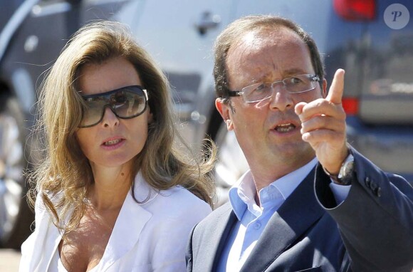 François Hollande et Valérie Trierweiler, université d'été du Parti socialiste à La Rochelle, le 29 août 2010.