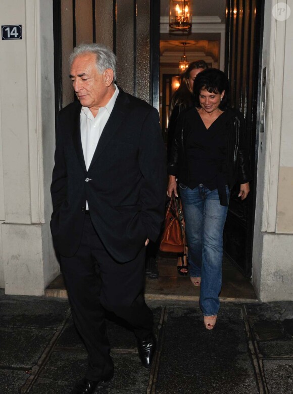 Dominique Strauss-Kahn et Anne Sinclair, à Paris, le 18 septembre 2011.