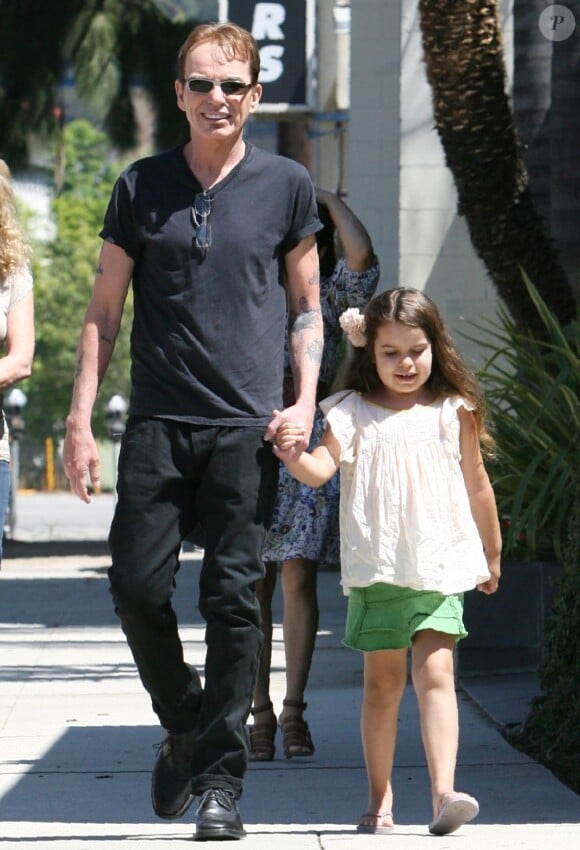 Billy Bob Thornton le 17 août 2011 à Los Angeles, avec sa dernière fille.