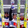 Pavel Karelin (photo : à gauche lors de sa 2e place au tournoi Four Hills à Garmisch-Partenkirchen, le 1er janvier 2011), grand espoir du saut à skis russe, qui devait mener son équipe aux JO de Sotchi, est mort le 9 octobre 2011, tué sur la route.
