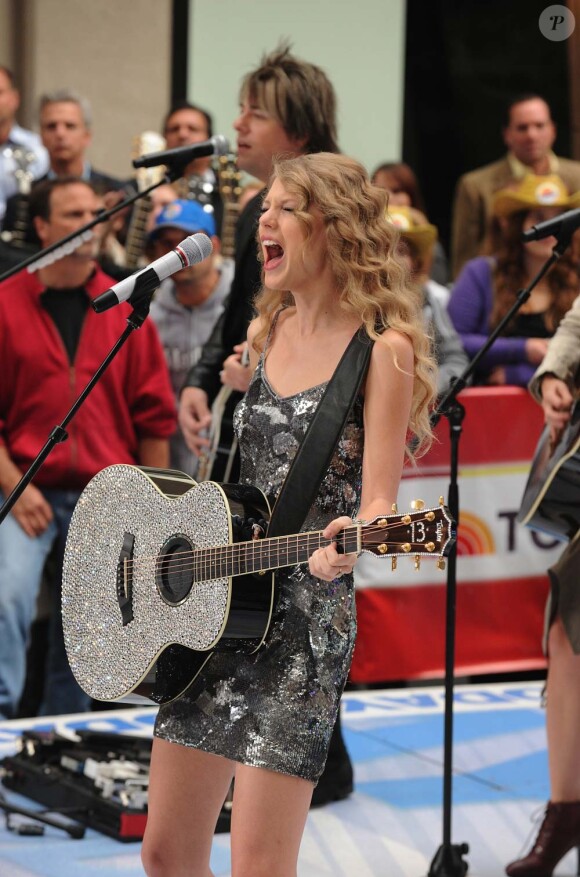 Taylor Swift à New York, le 26 octobre 2010.