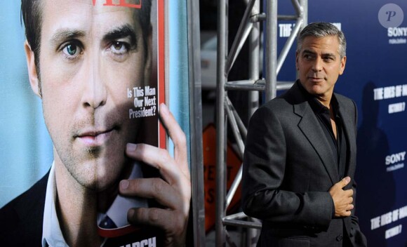 George Clooney à l'avant-première de son film Les Marches du pouvoir, à Los Angeles, le 9 octobre 2011.