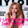 L'actrice Lindsay Lohan en dévoile un peu trop au magazine Nylon. Mai 2007.