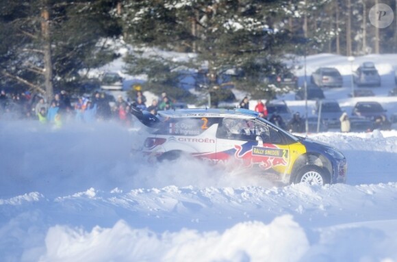 Sébastien Ogier le 12 février 2011 lors du rallye de Suède